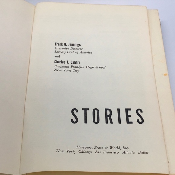 VINTAGE 1957 STORIES Hardcover Book Frank Jennings/Calitri Collect 1st Edition - Picture 3 of 10